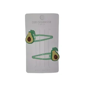 گیره مو دخترانه مدل آووکادو بسته 2 عددی