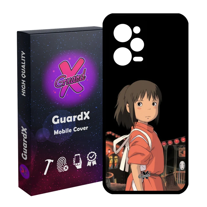 کاور گارد ایکس طرح Spirited Away Anime مدل Glass10574 مناسب برای گوشی موبایل شیائومی Redmi Note 12 Pro 5G/Poco X5 Pro 5G/Note 12 Pro Pro speed