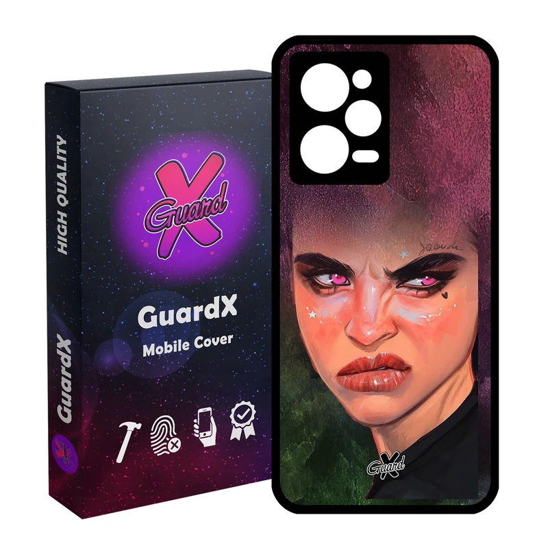 کاور گارد ایکس طرح Girl مدل Glass10260 مناسب برای گوشی موبایل شیائومی Redmi Note 12 Pro 5G/Poco X5 Pro 5G/Note 12 Pro Pro speed