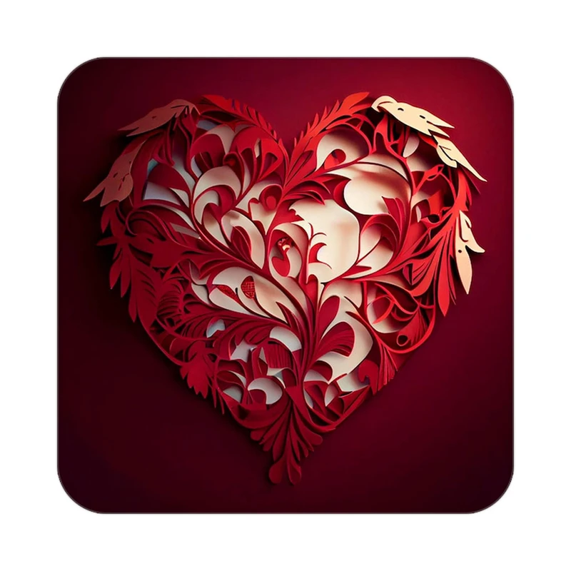 زیر لیوانی کاکتی مدل عاشقانه کد mp14003