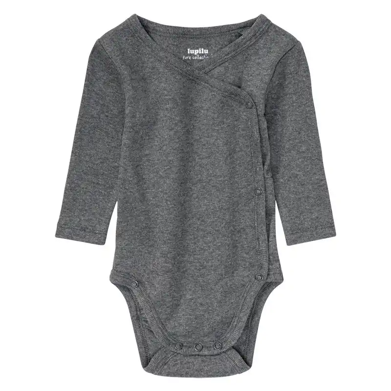 بادی آستین بلند نوزادی لوپیلو مدل نقطه دار بسته دو عددی