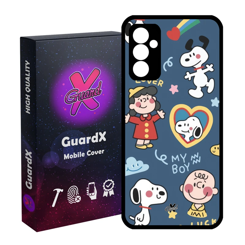 کاور گارد ایکس طرح نقاشی مدل Glass10640 مناسب برای گوشی موبایل سامسونگ Galaxy A55 / A55 5G