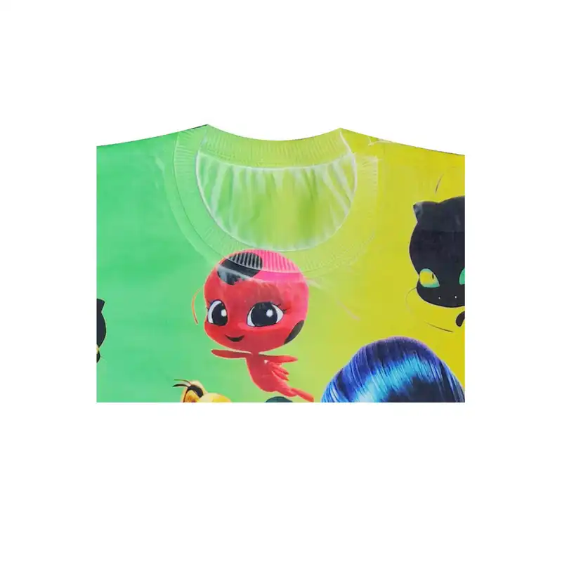 تی شرت دخترانه طرح دختر کفشدوزکی کد X160