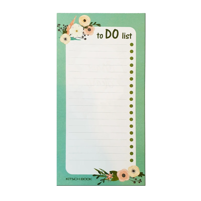 کاغذ یادداشت کیچ بوک مدل To do list طرح گل 101