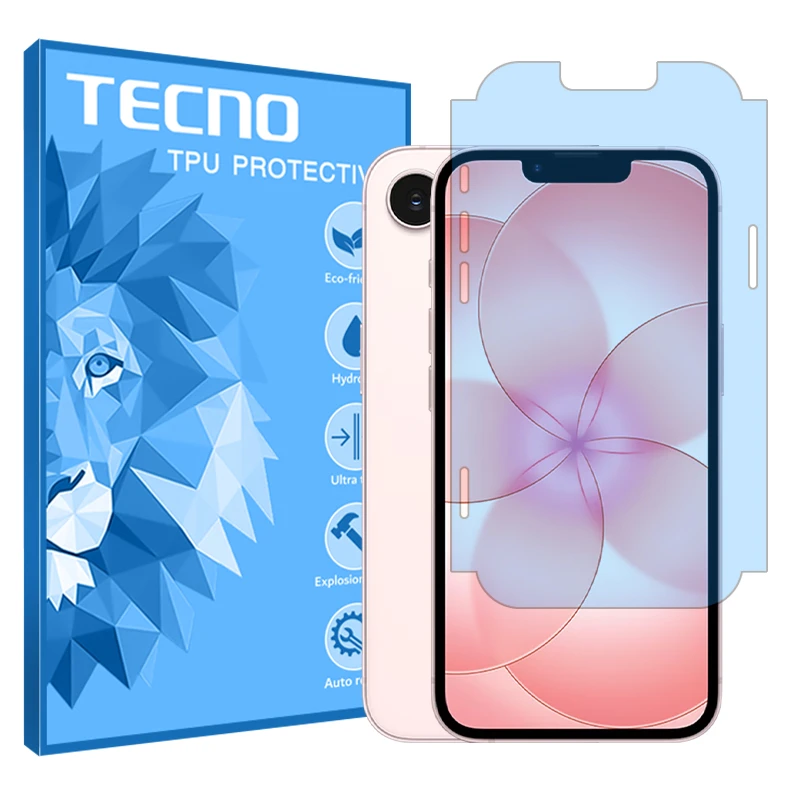 محافظ صفحه محافظ چشم تکنو مدل هیدروژلی مناسب برای گوشی موبایل اپل iPhone 17e