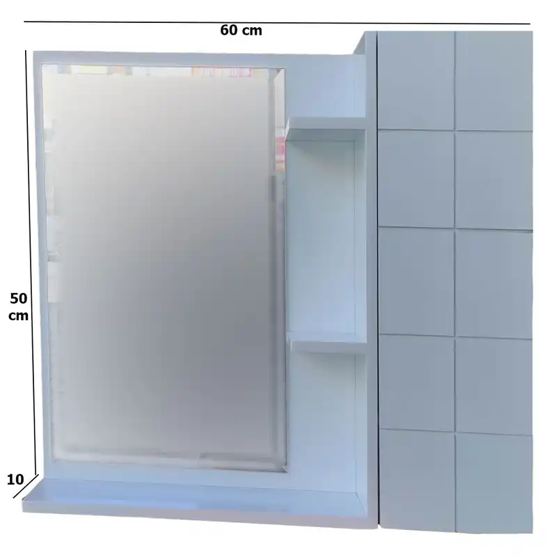 آینه و باکس سرویس بهداشتی مدل مربع کد 5060