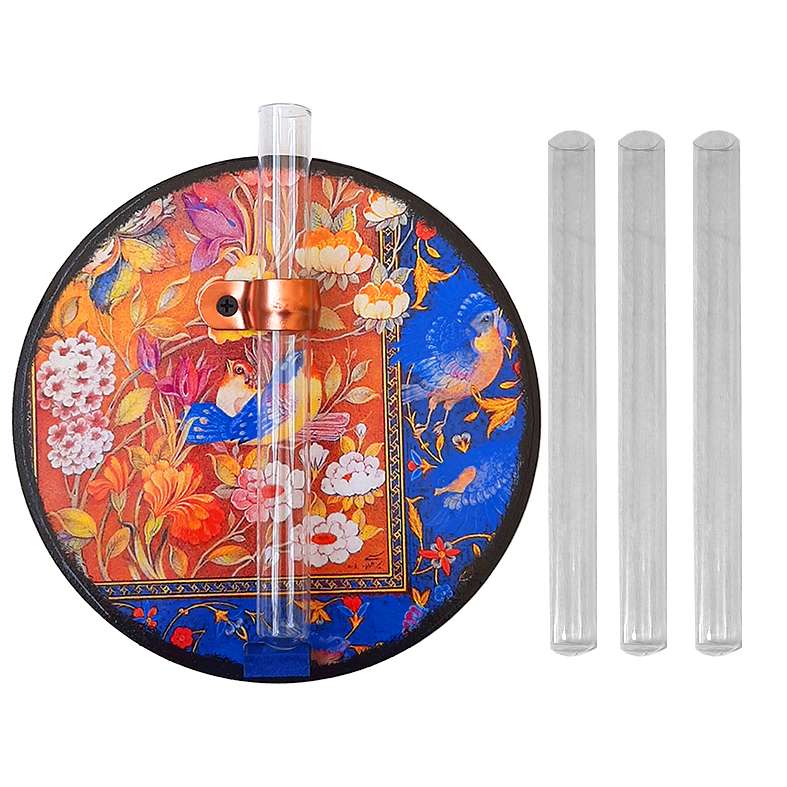 گلدان دیواری طرح مینیاتوری به همراه شیشه مجموعه 4 عددی