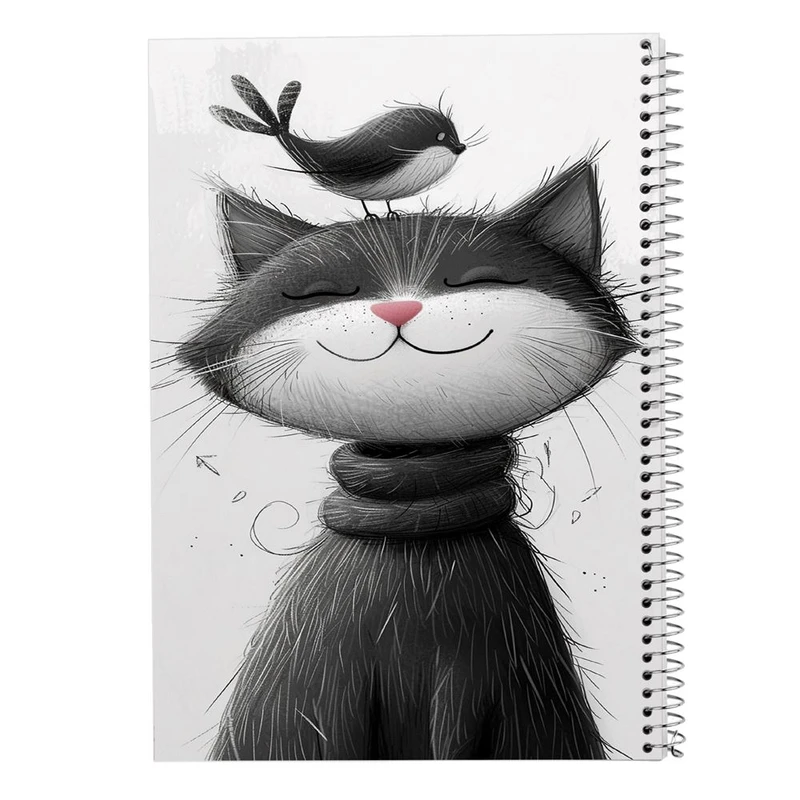 دفتر ژورنال نویسی 50 برگ مدوپد مدل نقطه ای طرح موجودات فانتزی کد DF16817