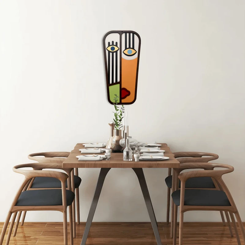 عکس شماره 4 : دیوارکوب طرح وال ماسک کد mf220-a مجموعه 3 عددی