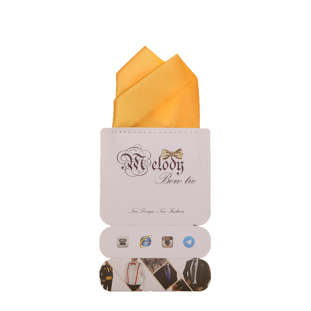 دستمال جیب مردانه ملودی مدل PS5108MSOyllw