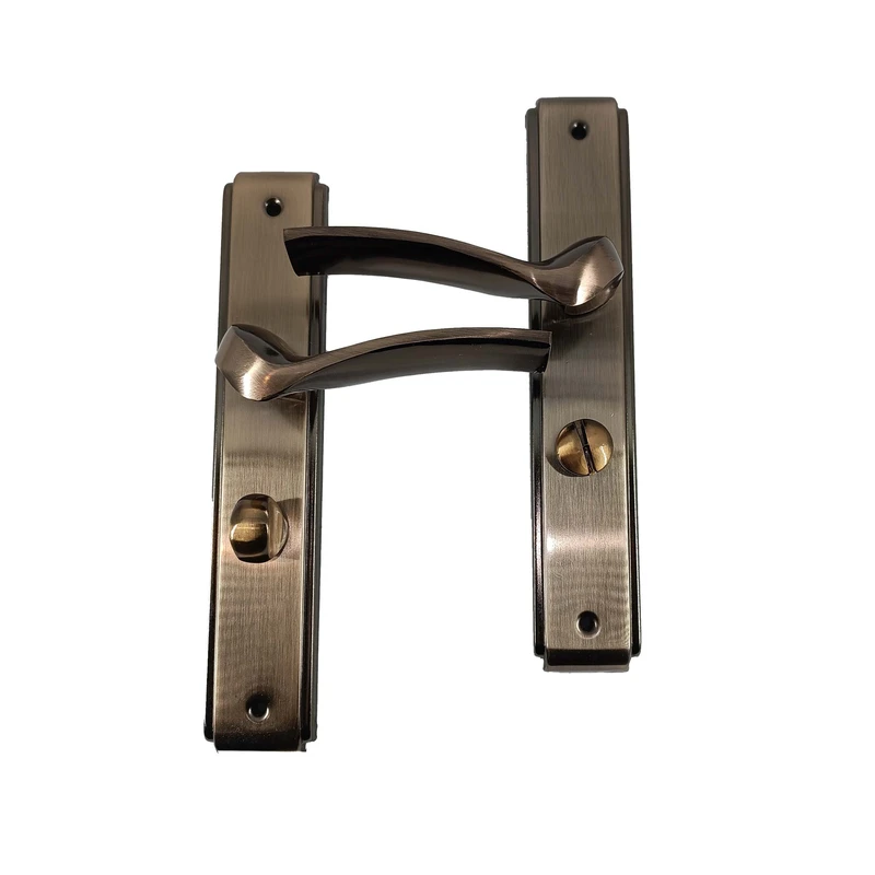 دستگیره در ترووان مدل پلاک سرویسی چپ بازشو کد 180 مجموعه 2 عددی