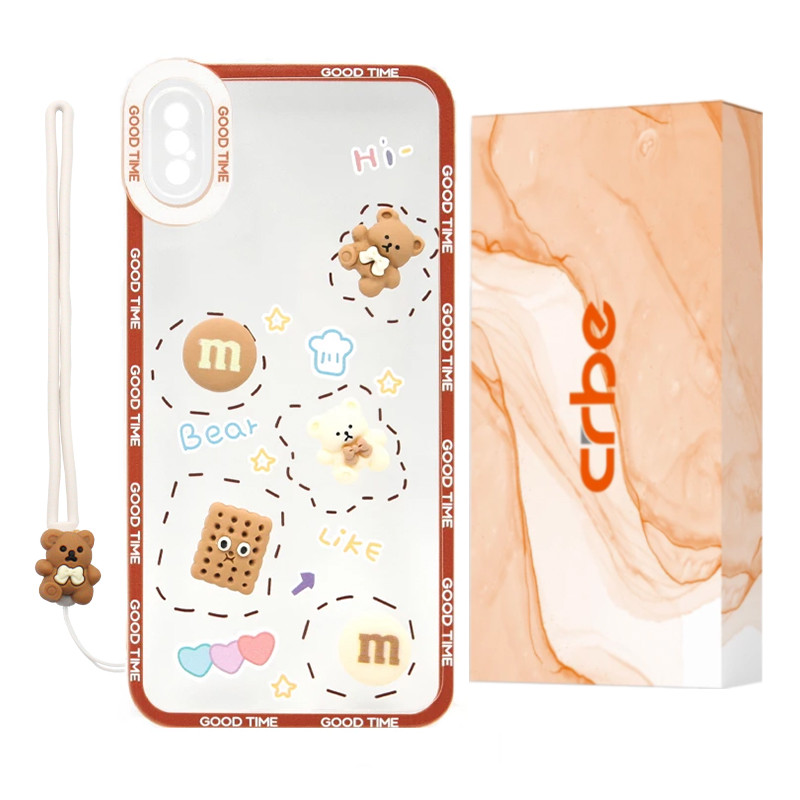 کاور کربی مدل Biscuit1 مناسب برای گوشی موبایل اپل iPhone Xs Max به همراه بند آویز