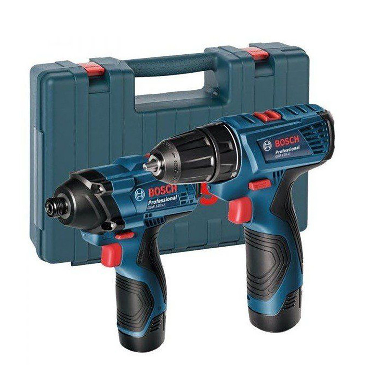 دریل پیچ گوشتی شارژی بوش مدل GDR 120 Li + GSR 120 Li مجموعه دو عددی