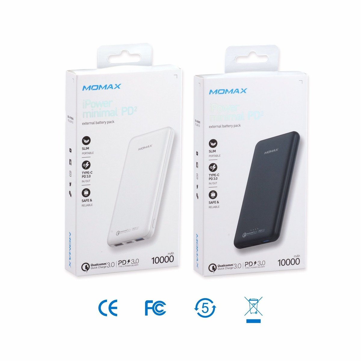 شارژر همراه مومکس مدل MINIMAL PD2 ظرفیت 10000 میلی آمپر ساعت
