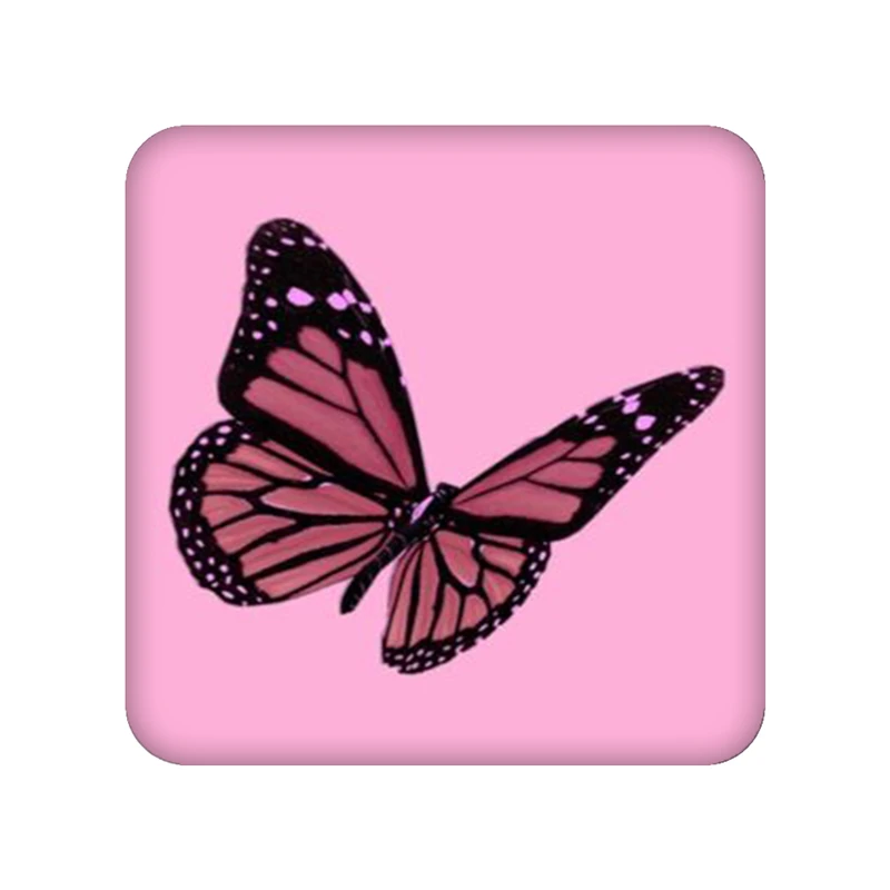  زیر لیوانی طرح پروانه کد 1418