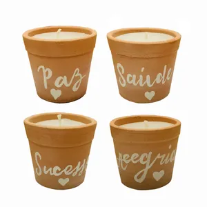 شمع دست ساز پاستل گالری مدل مروارید مجموعه 4 عددی