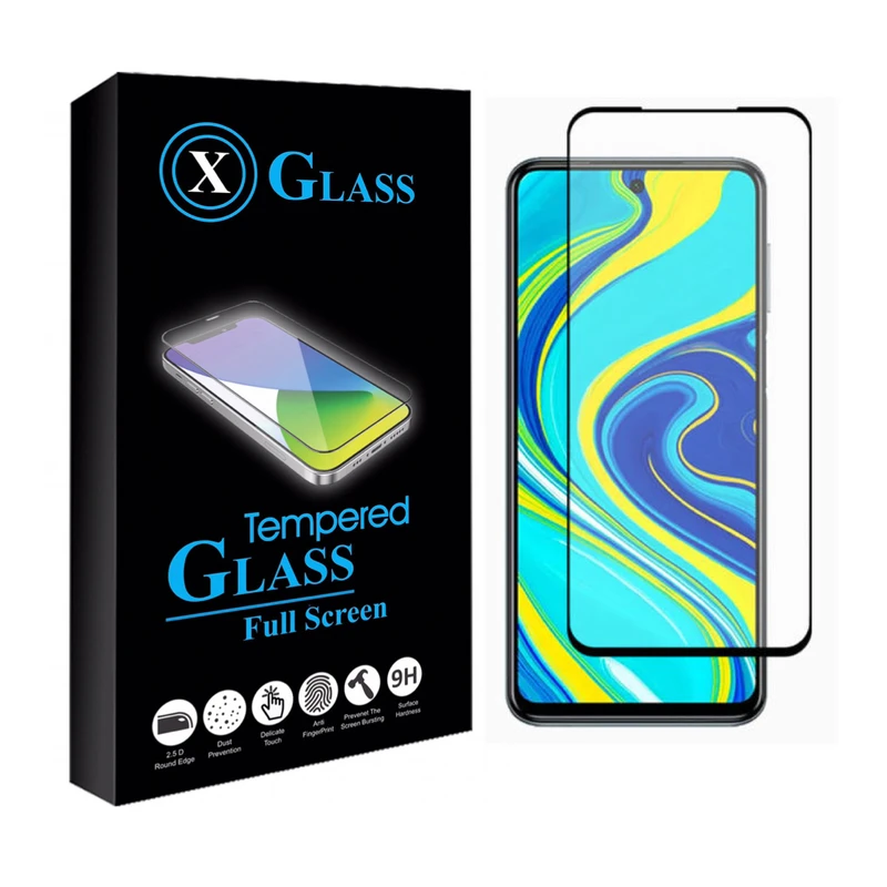 محافظ صفحه نمایش ایکس گلسی مدل فول مناسب برای گوشی موبایل شیائومی REDMI NOTE 9 PRO