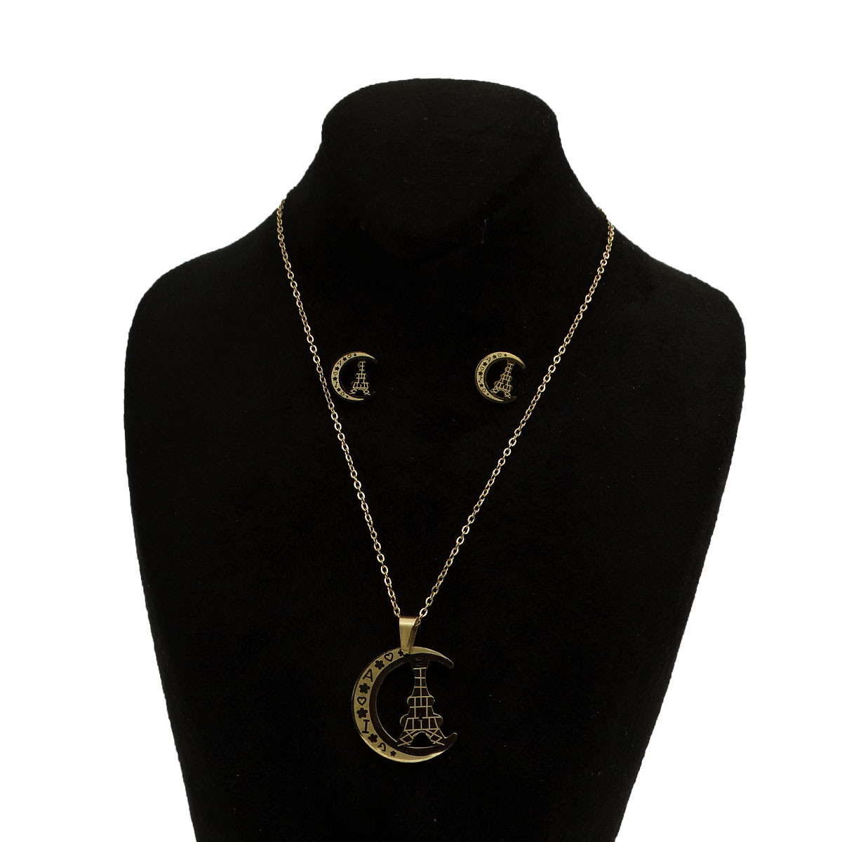 نیم ست دخترانه مدل ماه و برج ایفل کد SZ 29