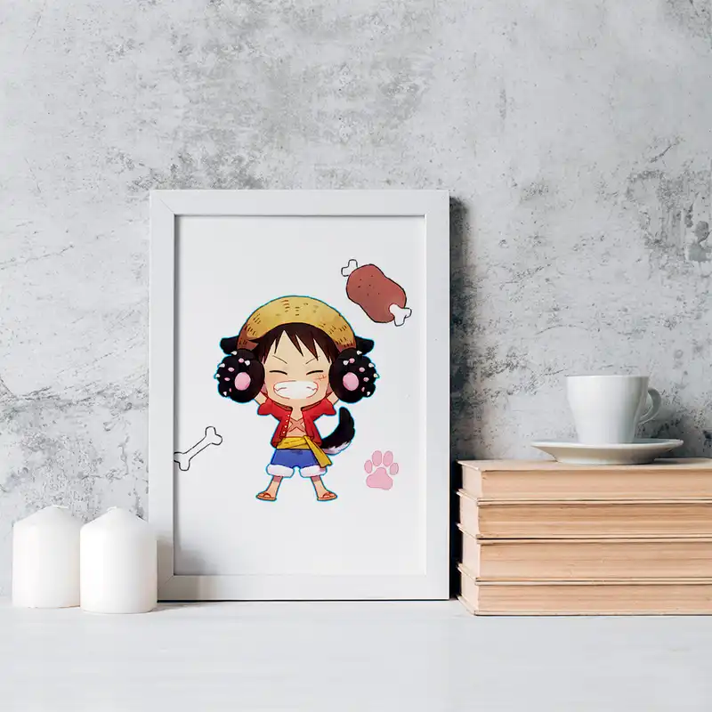 تابلو خندالو مدل لوفی انیمه وان پیس One Piece کد 17250