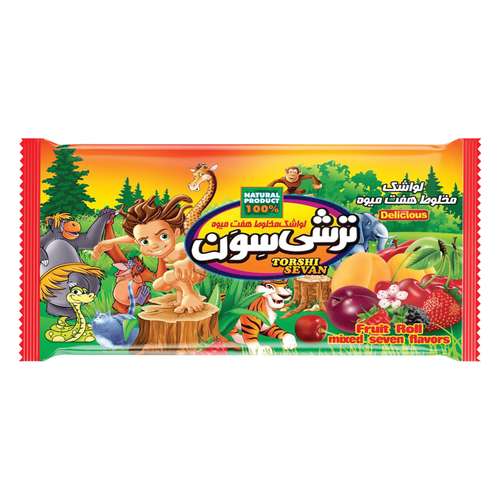 لواشک مخلوط هفت میوه جنگلی ترش سون - 60 گرم بسته 10 عددی 