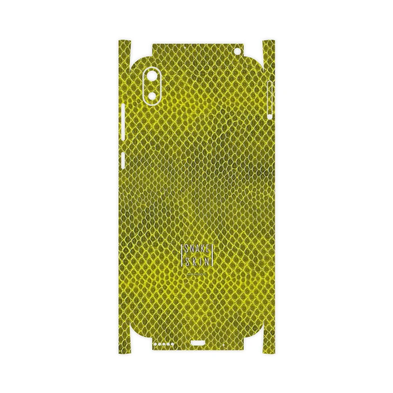برچسب پوششی ماهوت مدل Yellow Snake Skin-FullSkin مناسب برای گوشی موبایل هوآوی Y5 2019
