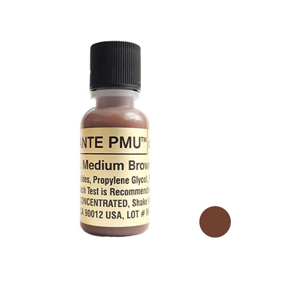 رنگ تتو کی پی مدل K-13 حجم 15 میلی لیتر رنگ قهوه ای متوسط