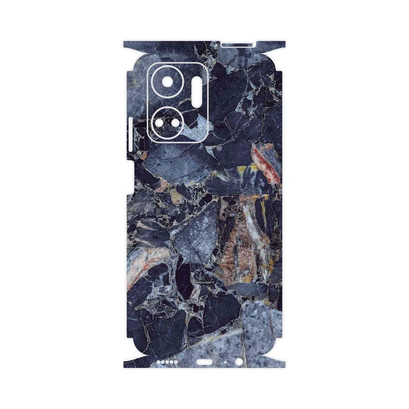 برچسب پوششی ماهوت مدل Broken black marble-FullSkin مناسب برای گوشی موبایل آنر X7a