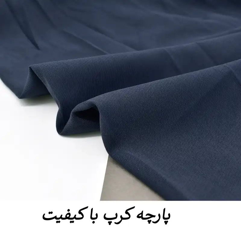 دامن پلیسهدار زنانه مدل آیسن کد M5179 رنگ سرمهای