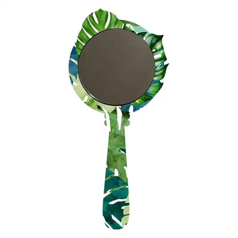 آینه آرایشی مدل برگ انجیری کد 07