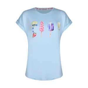 تی‌شرت آستین کوتاه زنانه افراتین مدل بستنی یخی