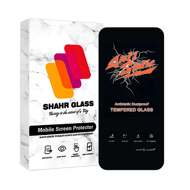 محافظ صفحه نمایش آنتی استاتیک شهر گلس مدل ANTIDUSTSHNW مناسب برای گوشی موبایل اپل iPhone 15