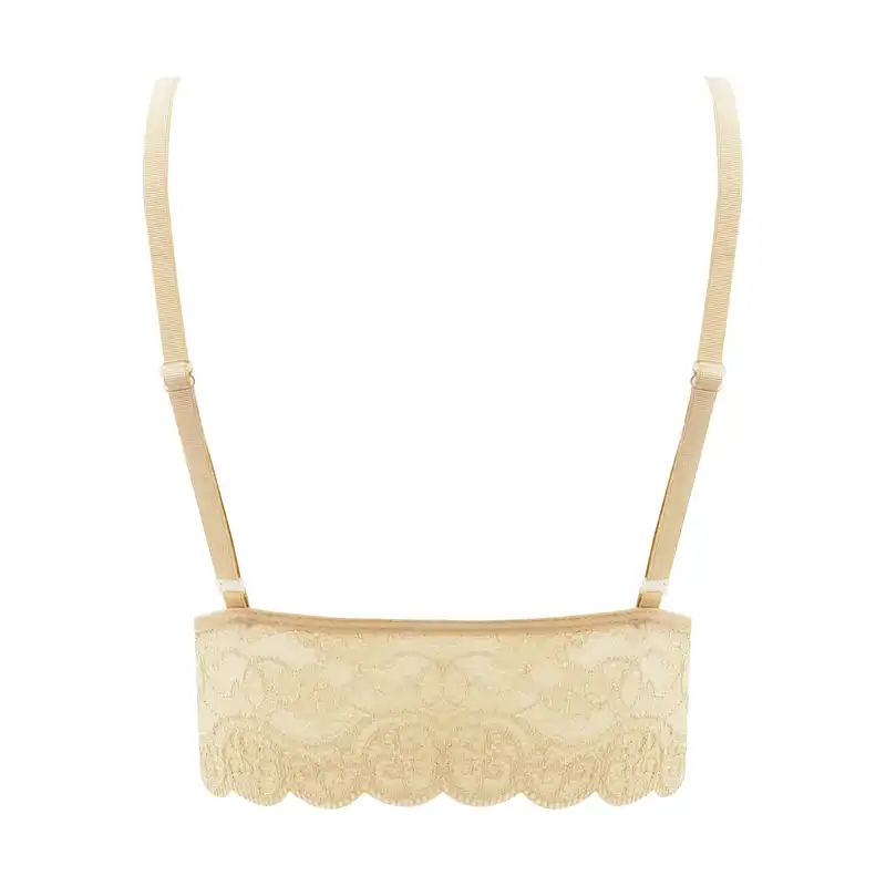 ست شورت و نیم تنه زنانه مدل گیپور رنگ کرم