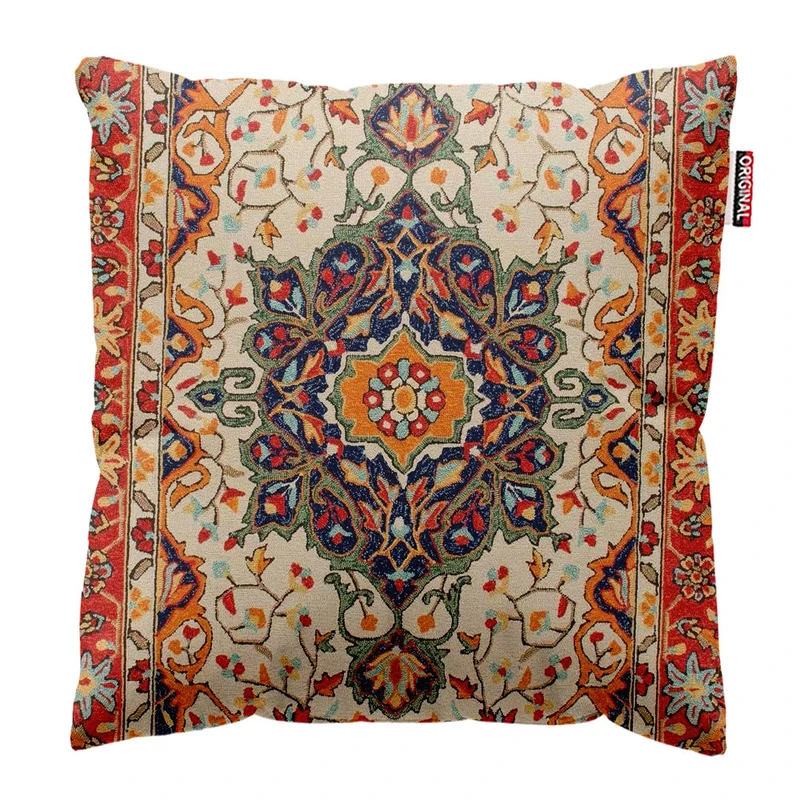 کوسن پاد آفرین طرح فرش ایرانی کد 3902 سایز 30*30 سانتی متر