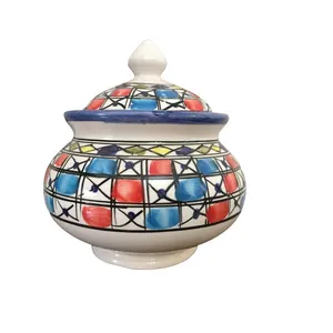 شکلات خوری سفالی  مدل چارخونه