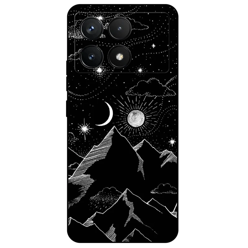 کاور مگافون طرح کوه مدل 8078 مناسب برای گوشی موبایل شیائومی Poco F6 Pro  