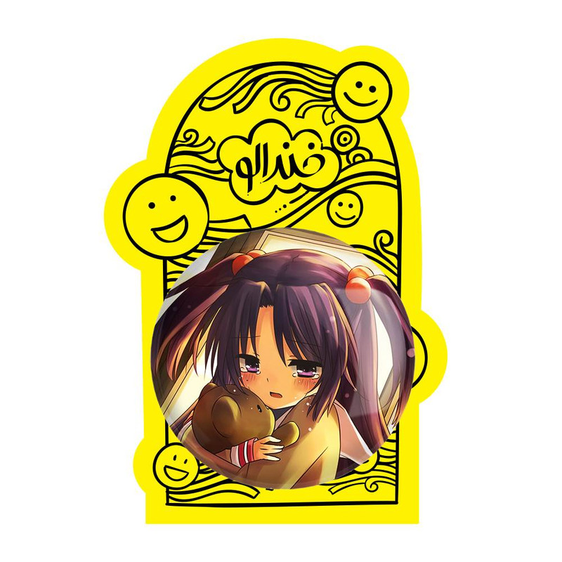 آینه جیبی خندالو مدل کوتومی انیمه کلند Clenned  کد 22399