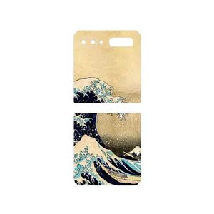 MAHOOT The Great Wave off Kanagawa of Hokusai Cover Sticker for Samsung Galaxy Z Flip