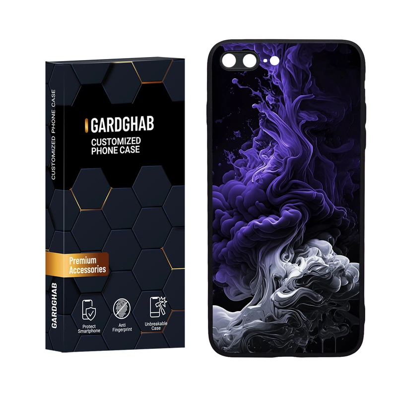 کاور گارد قاب مدل دورژله ای ساده مناسب برای گوشی موبایل اپل iPhone 7 Plus / 8 plus
