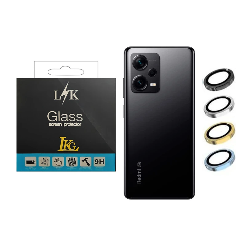 محافظ لنز دوربین ال کا جی مدل رینگی مناسب برای گوشی موبایل شیائومی Redmi Note12 Pro 5G