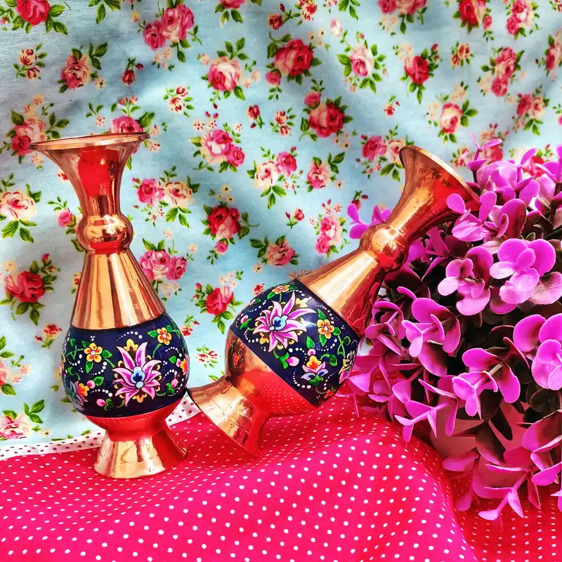 گلدان مسی مدل پرداز کد 1604 بسته دو عددی