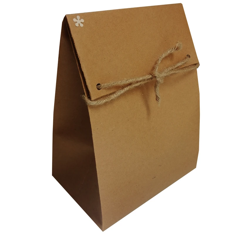 ساک هدیه مدل  کرافت تاشو بسته 10 عددی