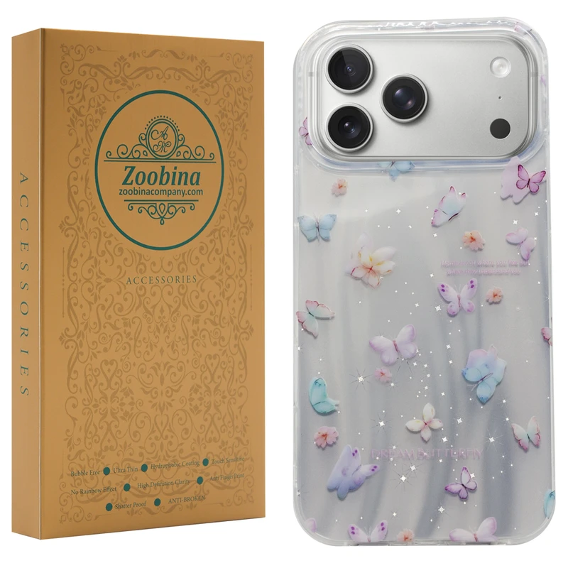 کاور زوبینا مدل Lena مناسب برای گوشی موبایل اپل iPhone 17 Pro Max