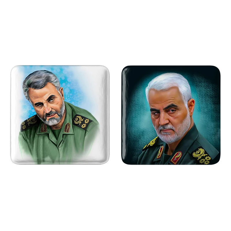 مگنت خندالو مدل سردار قاسم سلیمانی کد 26062600 مجموعه 2 عددی