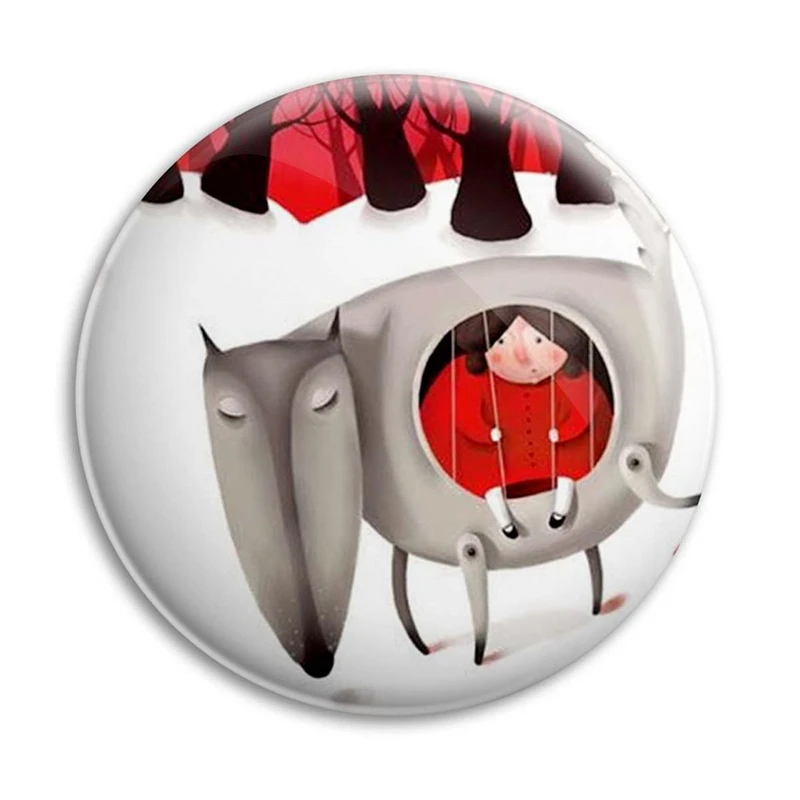 مگنت پرمانه طرح شنل قرمزی کد pmag.20304
