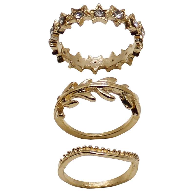 بند انگشتی زنانه کد RKH_1123 مجموعه 3 عددی