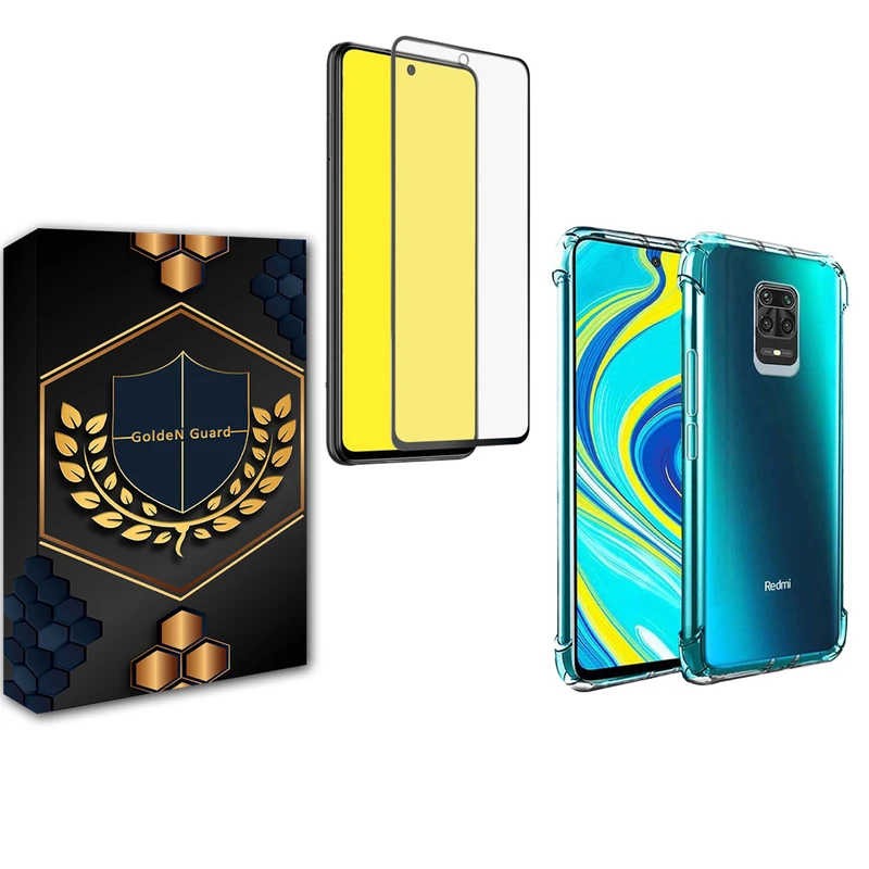 کاور گلدن گارد مدل کپسولی مناسب برای گوشی موبایل شیائومی Redmi note 9S/note9 Pro به همراه محافظ صفحه نمایش