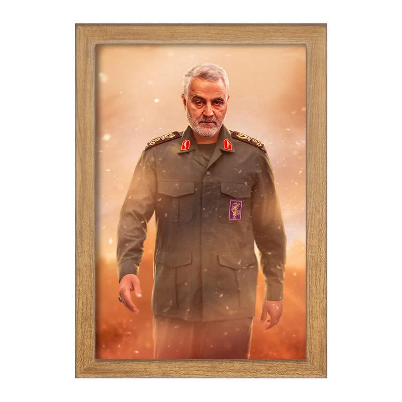 تابلو خندالو مدل سردار حاج قاسم سلیمانی  کد 2616