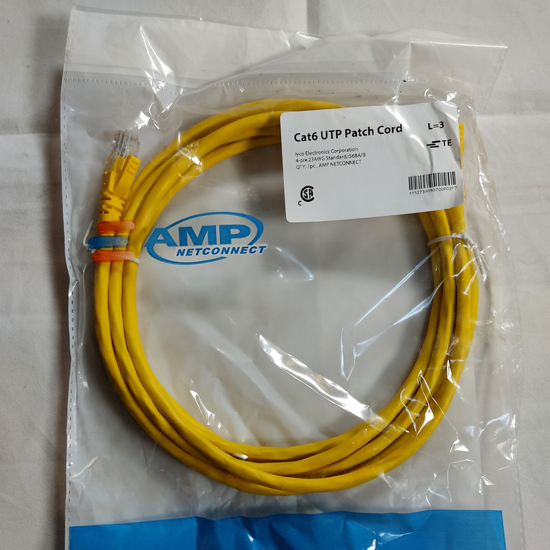 پچ کورد Cat6 امپ مدل NetConnect