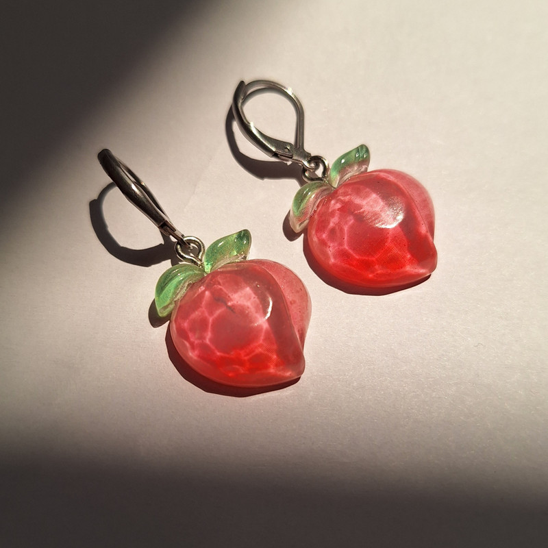 گوشواره دخترانه مدل هلو گوشواره دخترانه مدل هلو