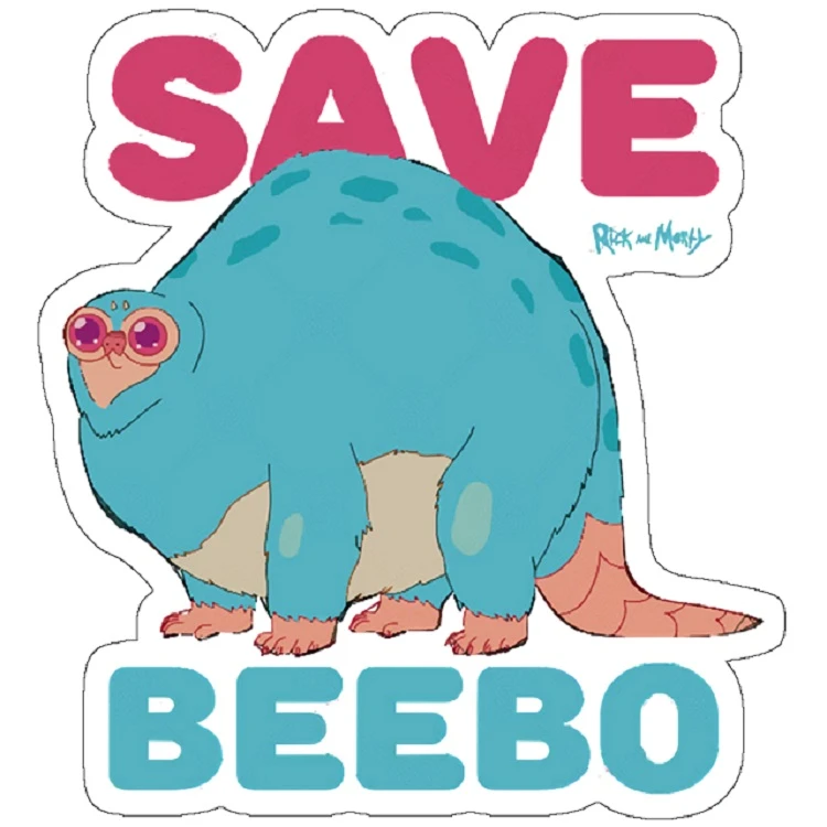 استیکر لپ تاپ مدل save beebo